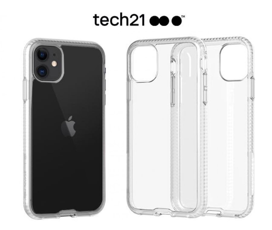 تيك 21 Pure Clear غطاء خلفي للهاتف ، ايفون 11 برو