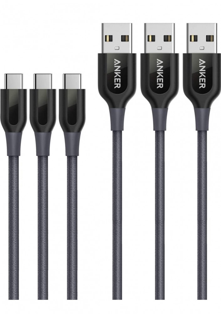 كيبل تايب سي USB Type C من شركه انكر 3 حبات بطول 1.8