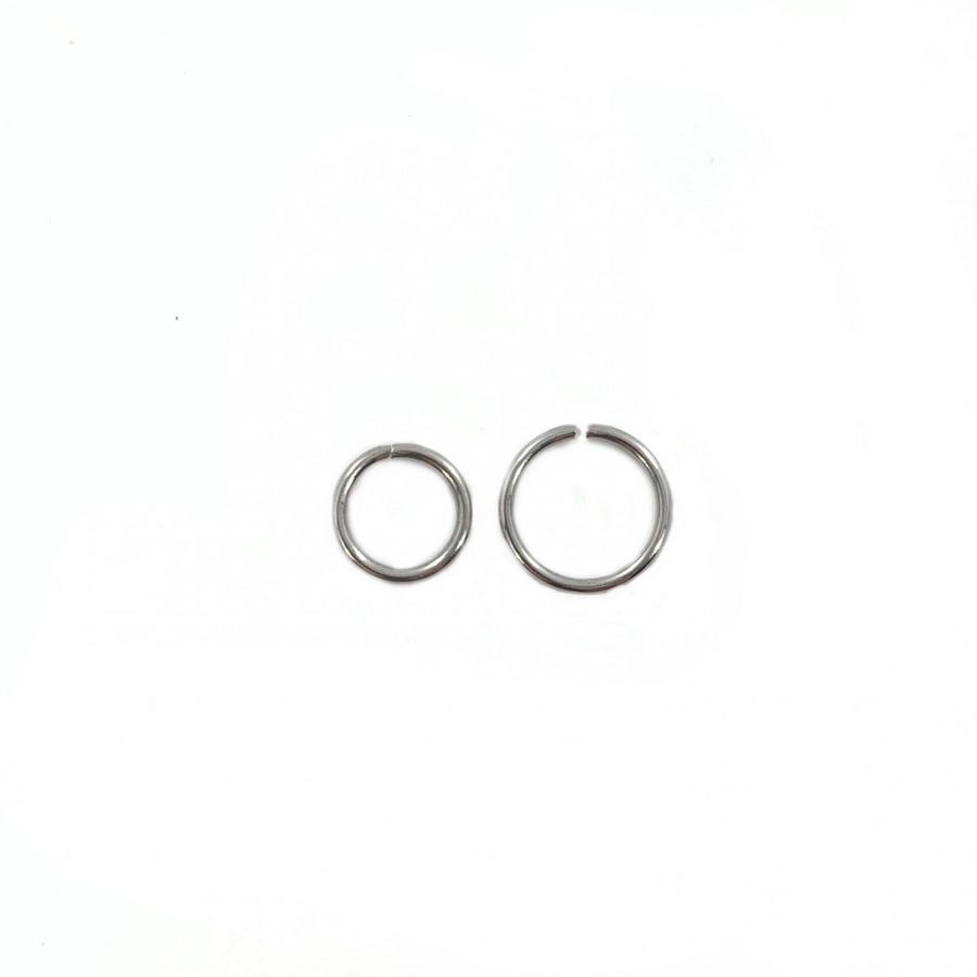 22g Silver Hoop Bendable