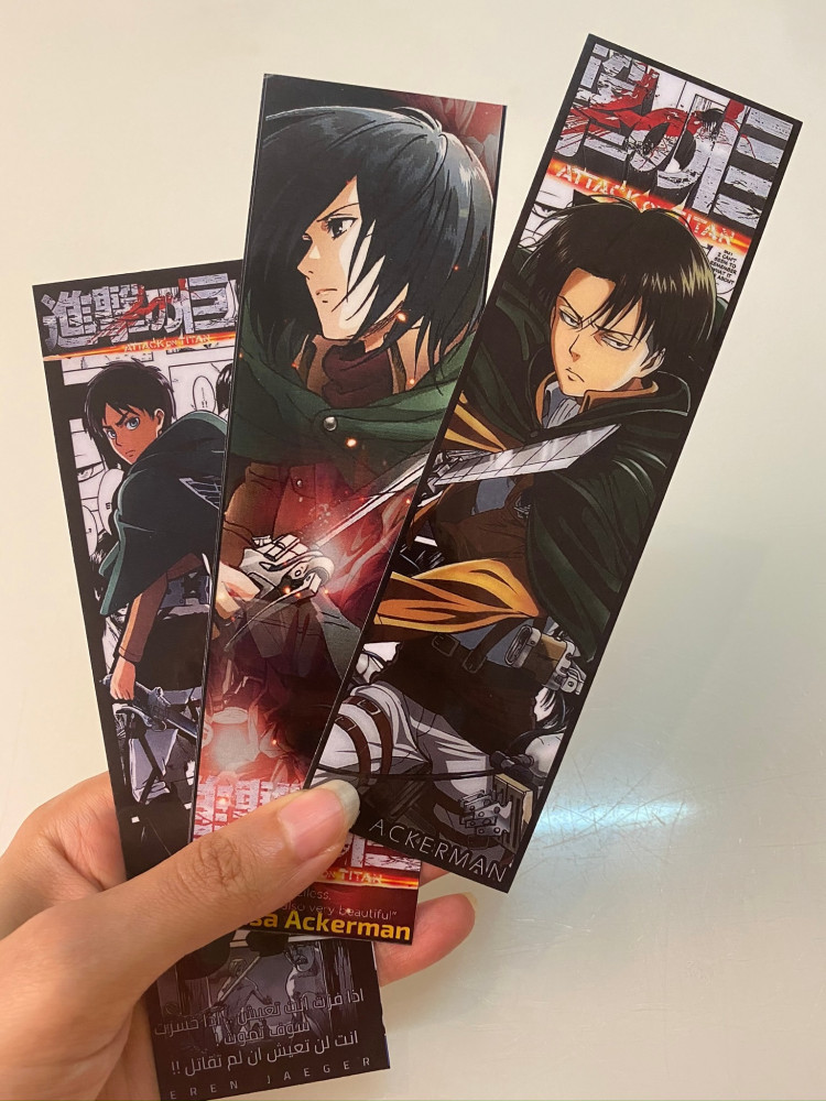 ATTACK ON TITAN BOOK MARK -2