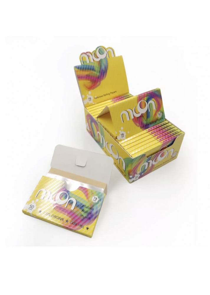 ورق موون شفاف عالي الجودة وسط ، Pack Cellulose Rolling Paper