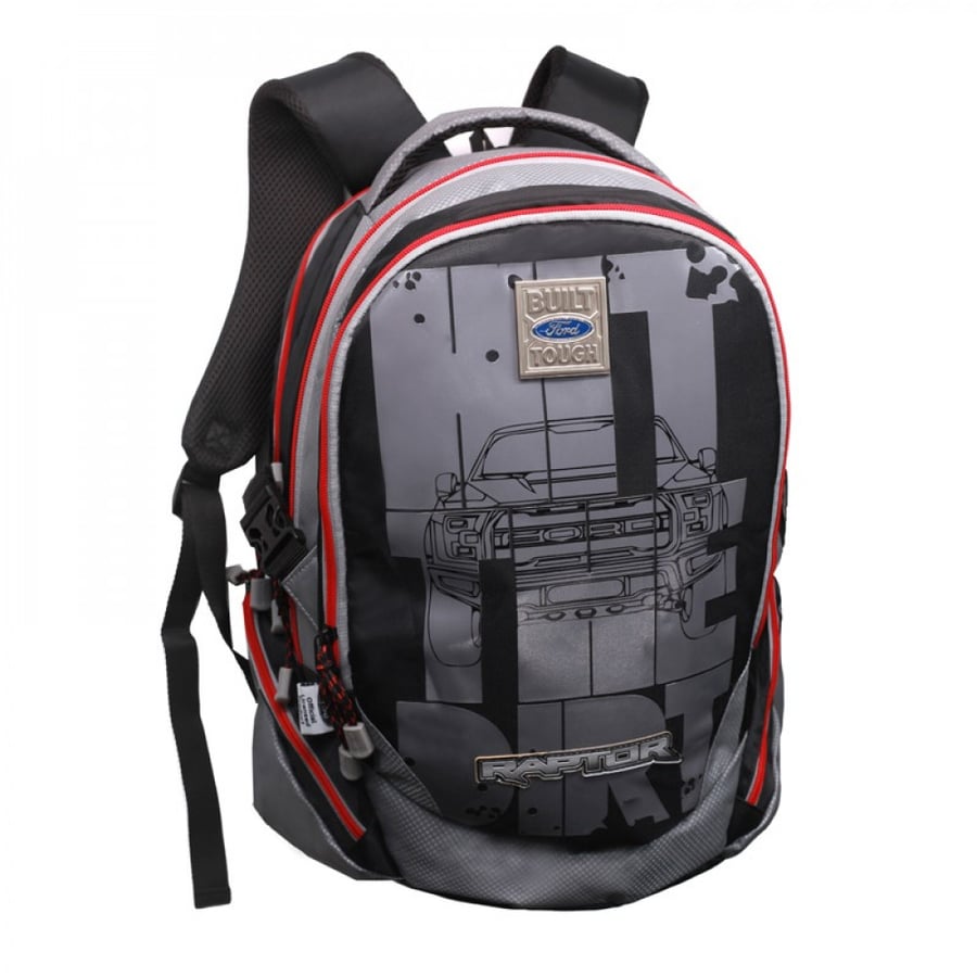 شنطة ظهر 18 انش رمادي مع مقلمية - رابتر Raptor Backpack With Pencil Case