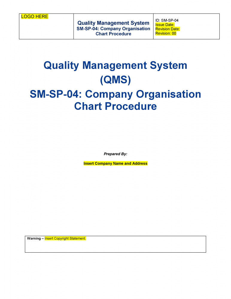 Company Organisation Chart