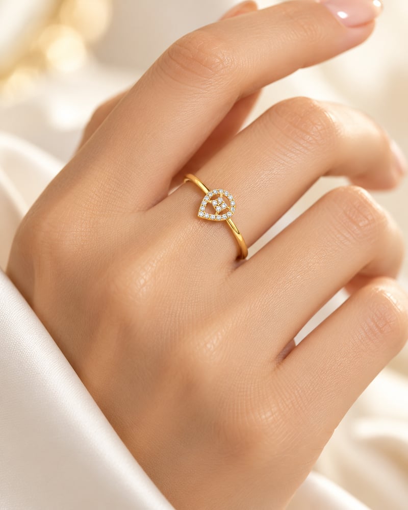 خاتم ذهب عيار 18