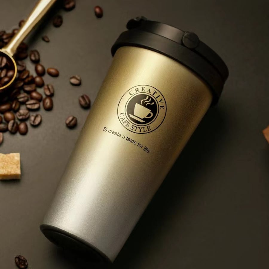 كوب قهوة محمول حافظ للحرارة ستانلس ستيل 500ml