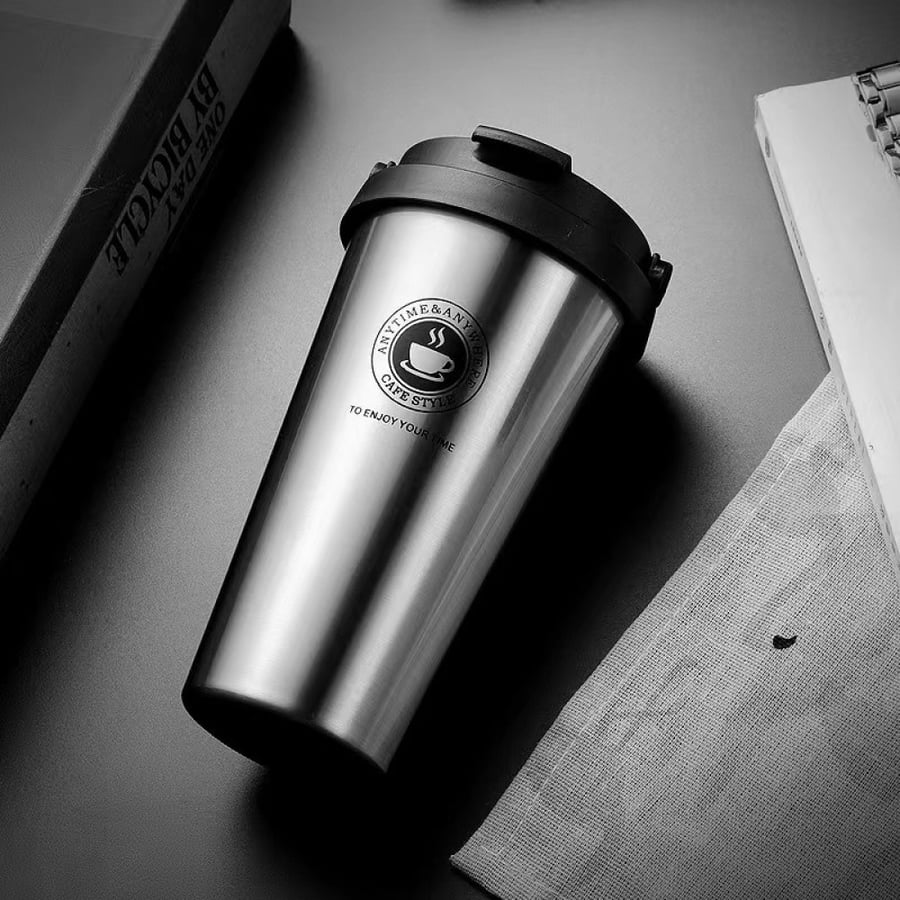كوب قهوة محمول حافظ للحرارة ستانلس ستيل 500ml