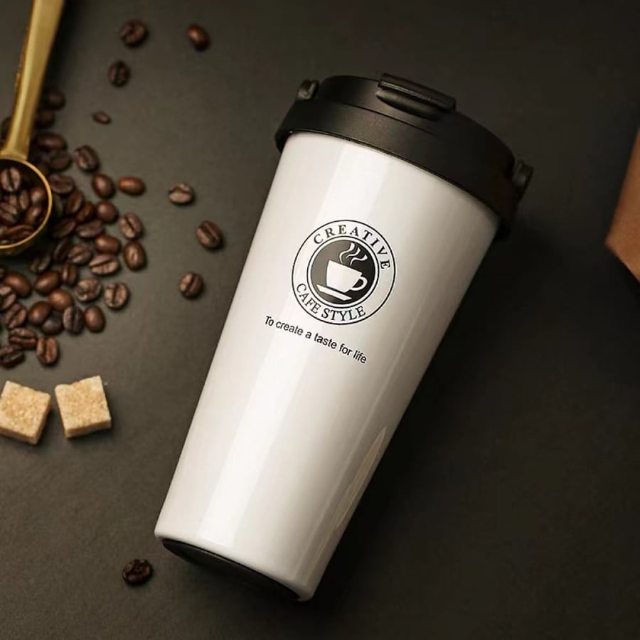 كوب قهوة محمول حافظ للحرارة ستانلس ستيل 500ml