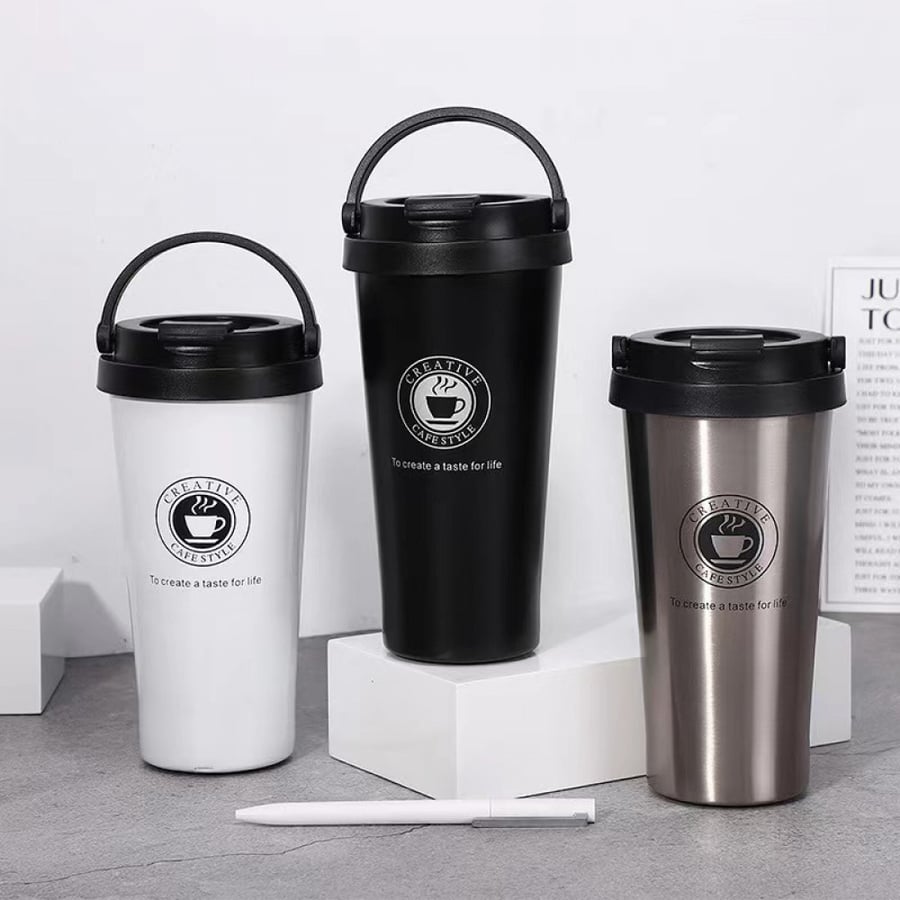 كوب قهوة محمول حافظ للحرارة ستانلس ستيل 500ml