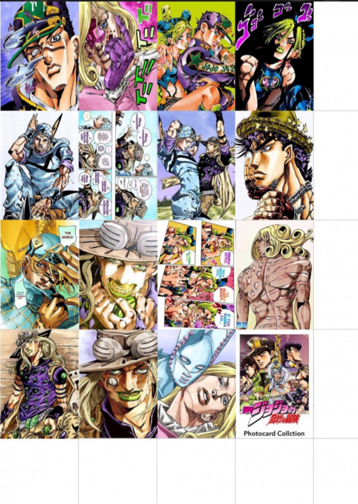 jojo's Bizarre Adventure part 7 photocard
