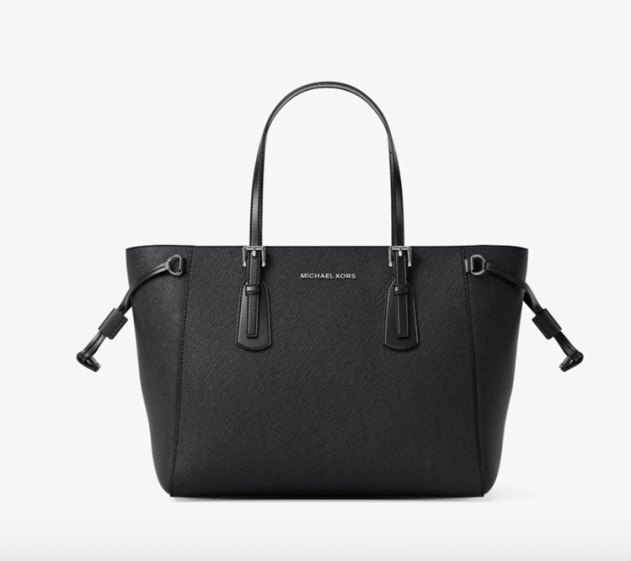 medium mk tote- black