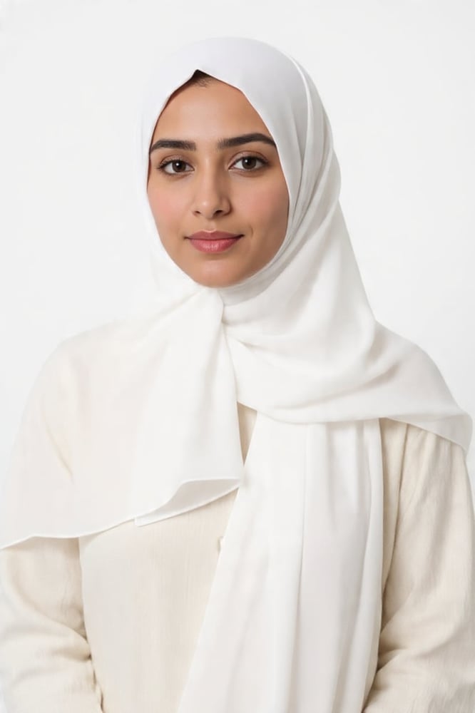 طرحة ابيض اتارا بوتيك
