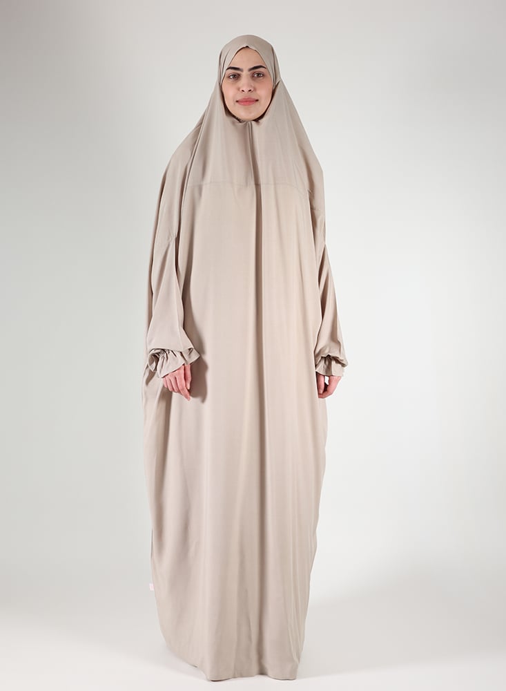 احرام صلاة نسائي رايون سادة بيج