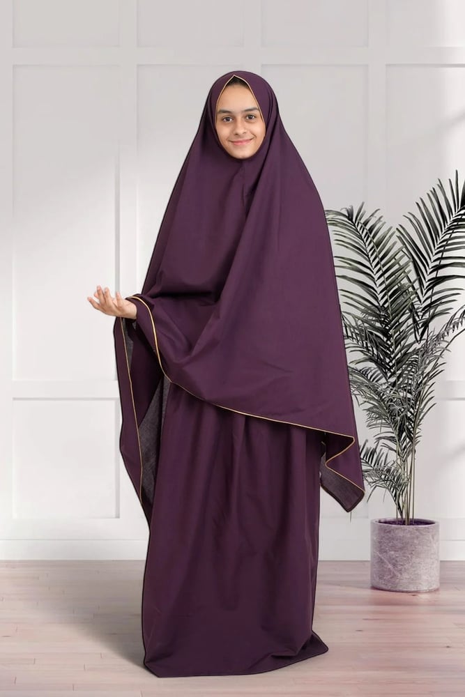 شرشف صلاة بناتي قطن سادة