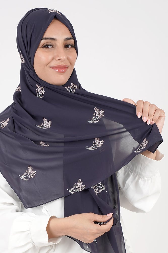 طرح غصن البان المطرزة قماش ليزر ياباني