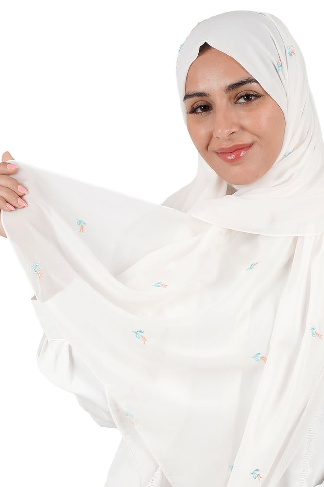 طرح أغصان زهرة المطرزة قماش ليزر ياباني