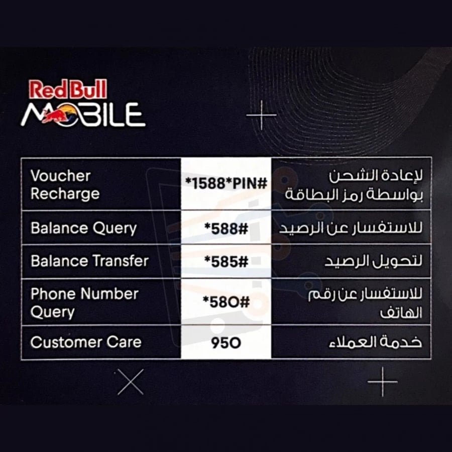 شريحة ريد بُل موبايل Redbull - باقة مزاجي 360+ اللامحدودة انترنت لا محدود بدون استخدام عادل مع اتصال ورسائل لامحدود لمدة شهر