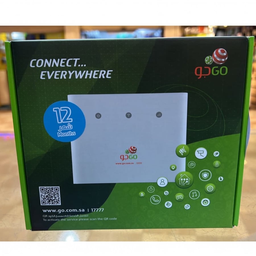 تقسيط راوتر GO جو منزلي 4G مع شريحة بيانات مفتوح 6 أشهر بدون استخدام عادل(على ابراجSTC)