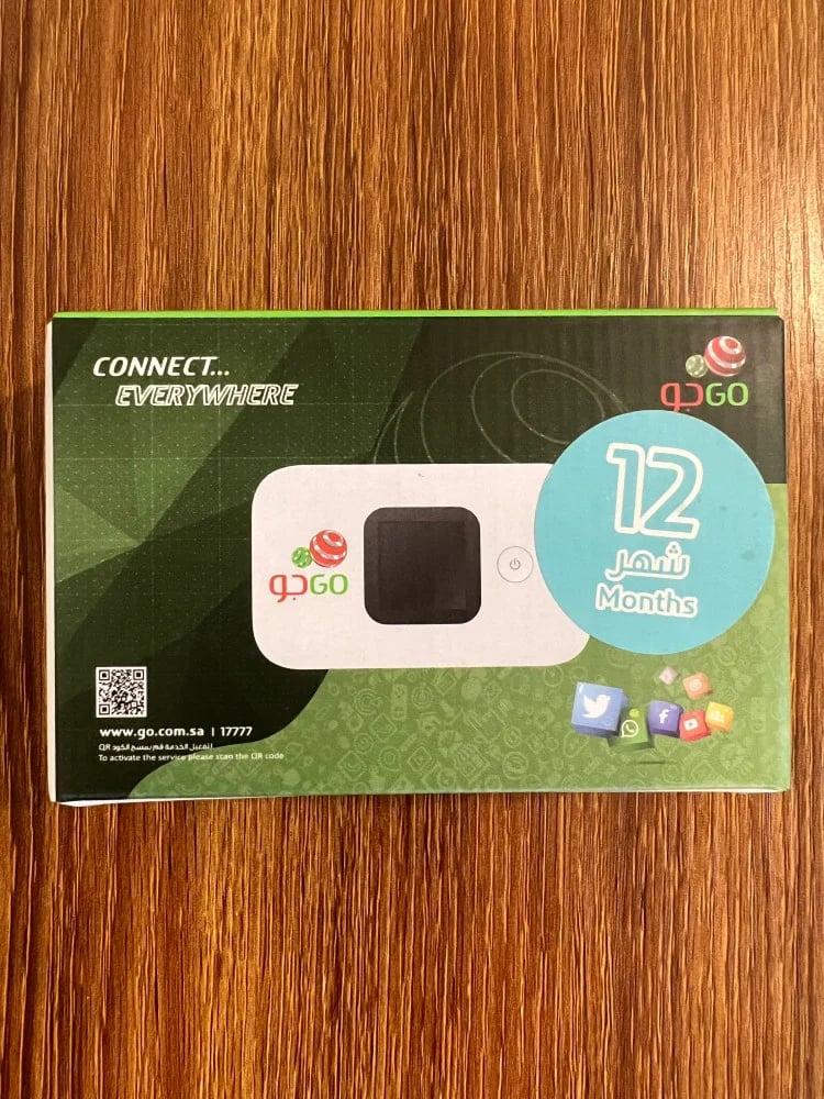 راوتر جو ماي فاي MiFi متنقل 4G مع شريحة بيانات مفتوح بدون استخدام عادل(على ابراجSTC)