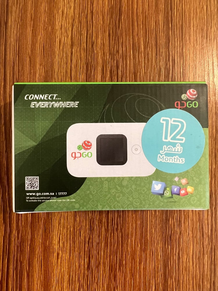 تقسيط راوتر جو ماي فاي MiFi متنقل 4G مع شريحة بيانات مفتوح بدون استخدام عادل(على ابراجSTC)