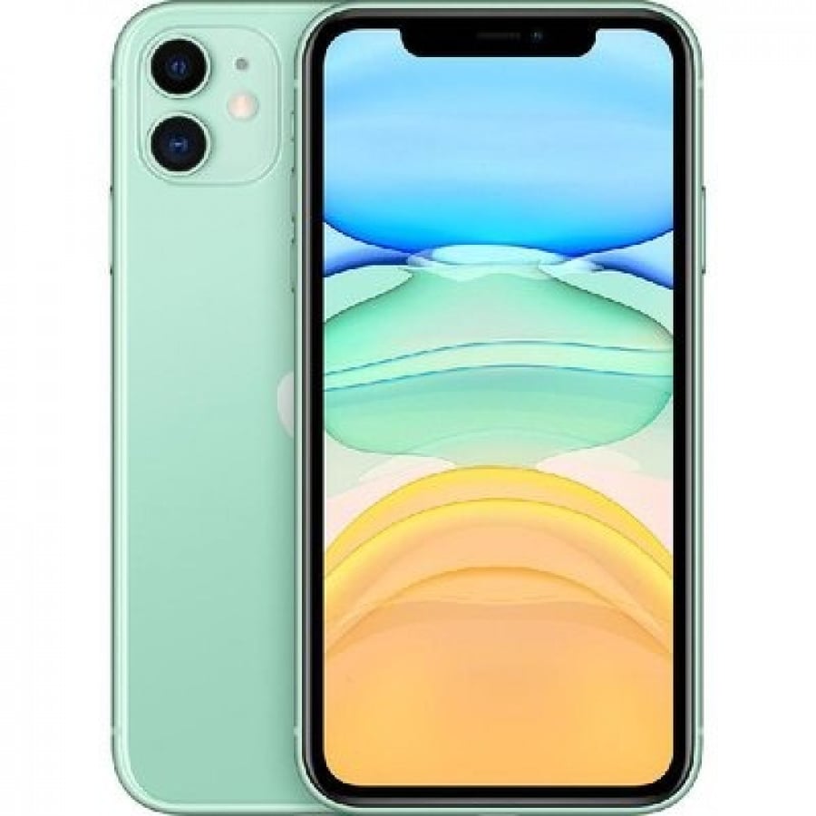 iPhone 11, Tiffany green, 128 GB, with two years warranty, Arab Computers