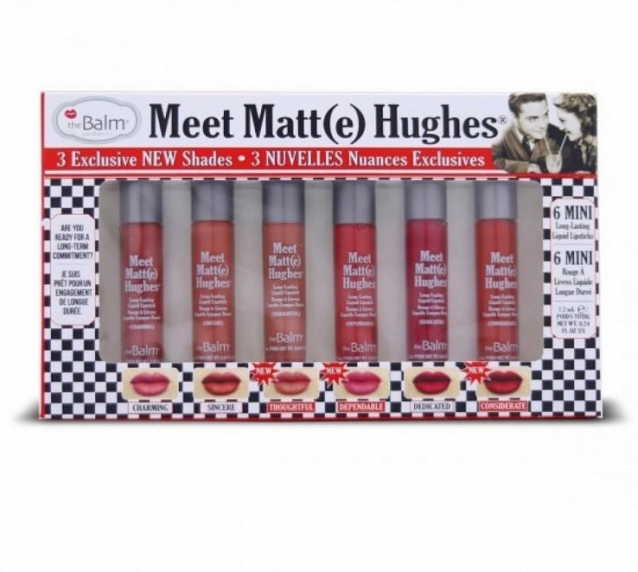 Set of 6 red lipstick lipsticks Meet Mat Mini Hues Edition 14 by The Balm - VOL 14