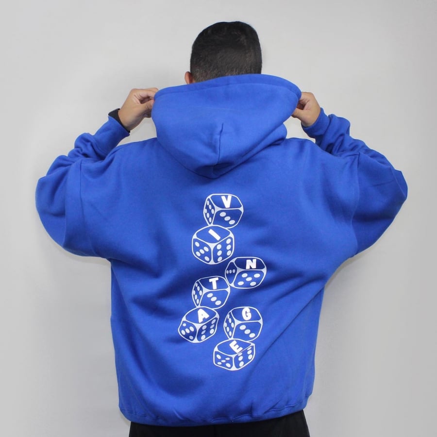 Blue oversize hoodie