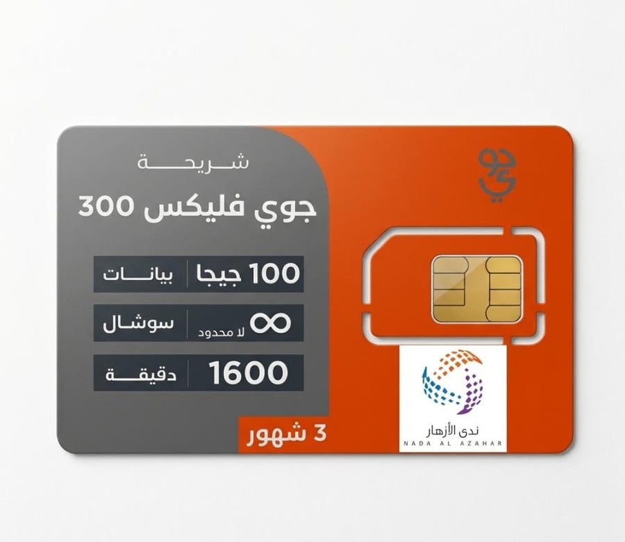 شريحة جوي فليكس 300 لمدة 3 شهور