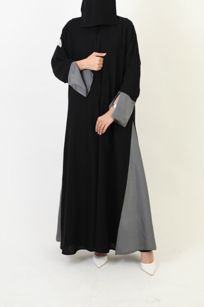 Abaya half wide - Farasan fabric (05)