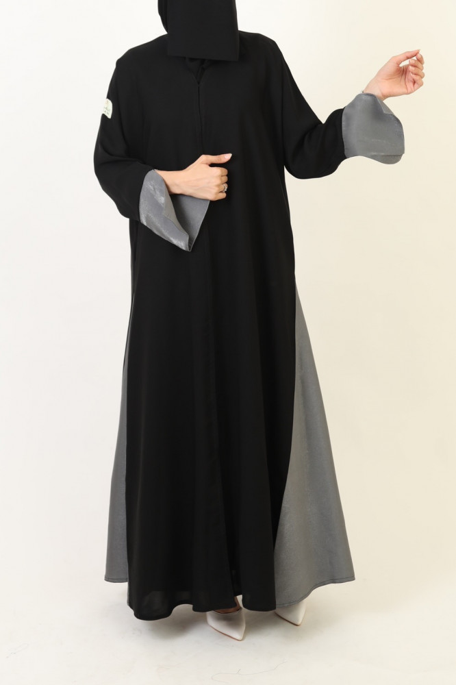 Abaya half wide - Farasan fabric (05)