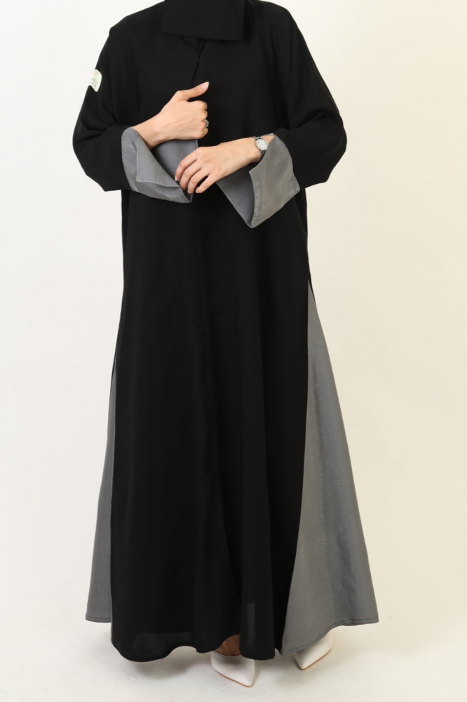 Abaya half wide - Farasan fabric (05)