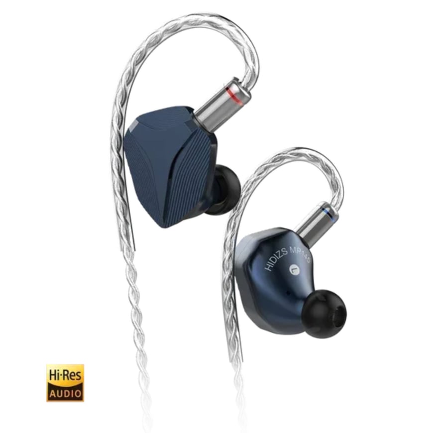 Hidizs MP145 HiFi In-Ear IEMs Earphone Ultra-large Planar Magnetic Monitors Wired Headphone Detachable Cable & Durable 2pin Plug
