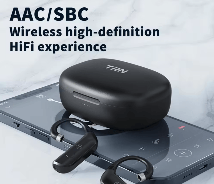 TRN BT20pro EarphoneS Module Upgrade Cable Wireless Bluetooth 5.3 HIFI 2PIN 0.78 Connector Replaceable Plug Ear Hook