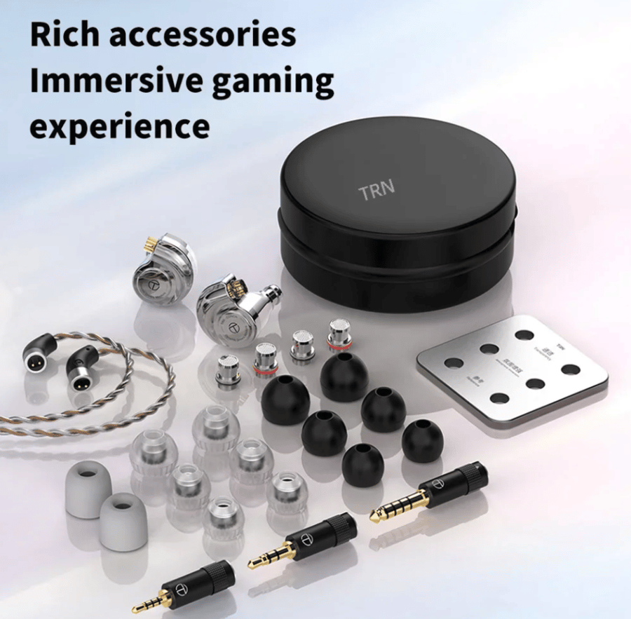 TRN Conch Earphone High-Performance DLC Diamond Diaphragm Dynamic in-Ear Monitors Interchangeable Tuning Nozzle Filters Hot Sale