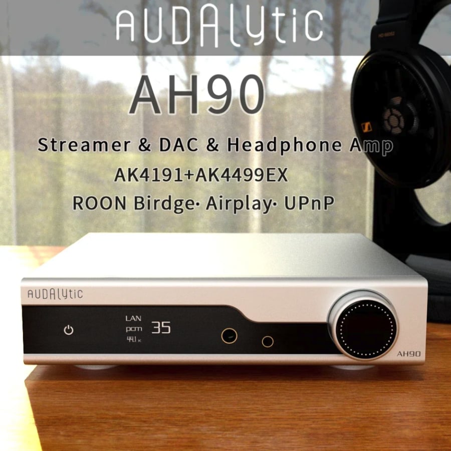 Gustard Audalytic AH90 Headphone Amplifier Streamer Decoder AK4499EX DAC 4.4mm Balanced AMP Audio Preamplifier