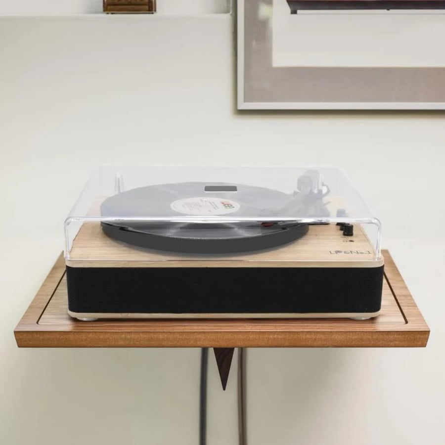 LP&No.1 Record Player with Stereo Speakers