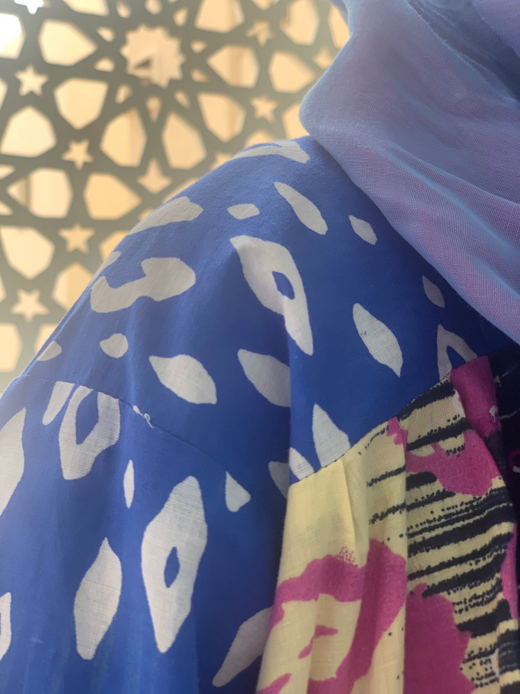 شرشف صلاة موف وازرق سستة طويلة
