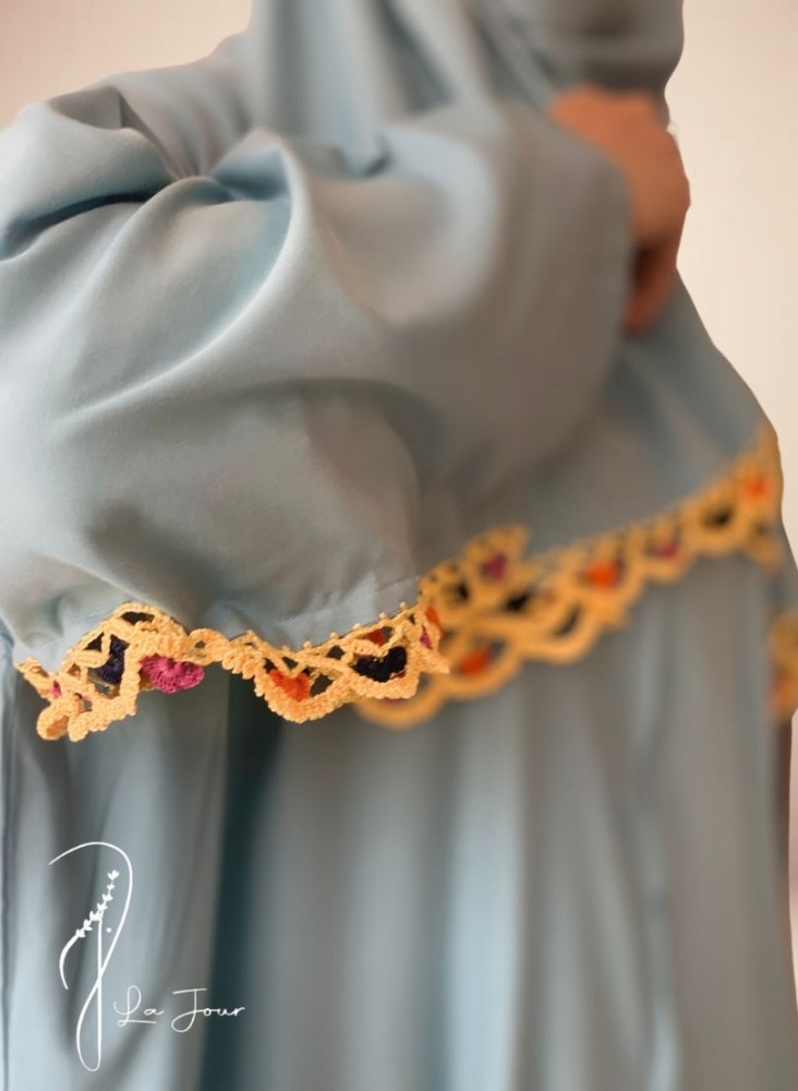 شرشف سستة كروشيه ملون