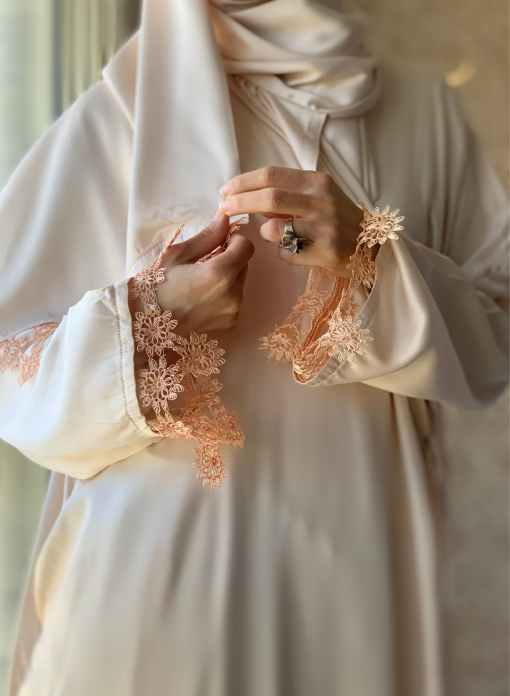 شرشف صلاة اويا لف طرحة متصلة بيج