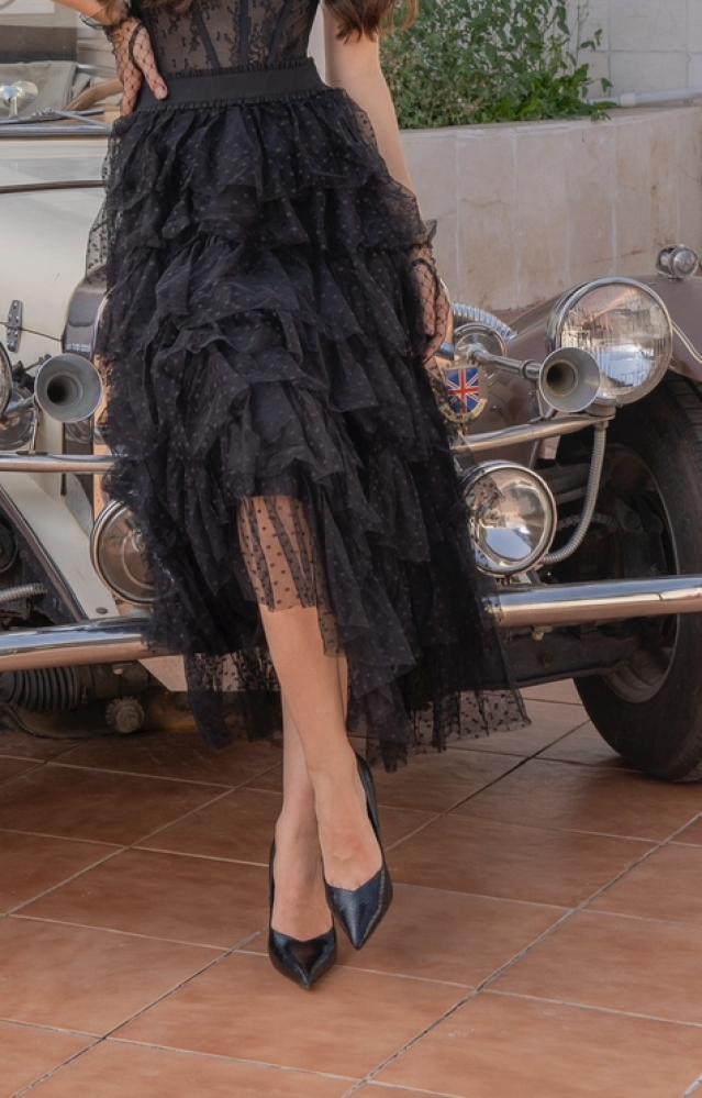 تنورة سوداء Lace