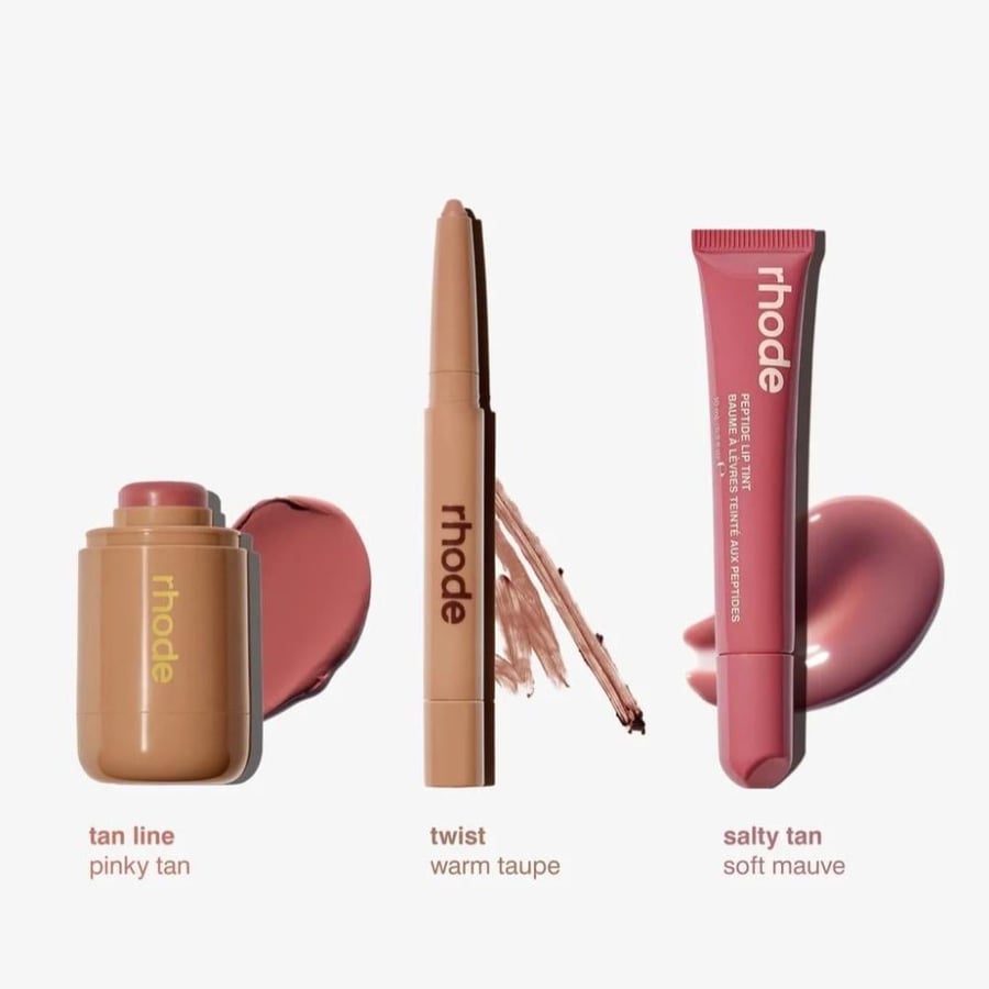 rhode the edits BLUSH + LIP TRIO
