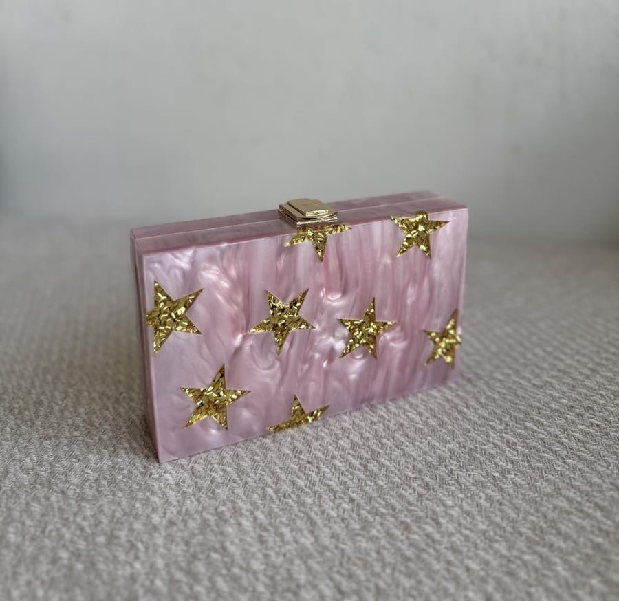 Acrylic clutch bag