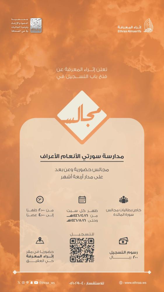 تجديد رسوم مجالس السور (سورة الأنفال)