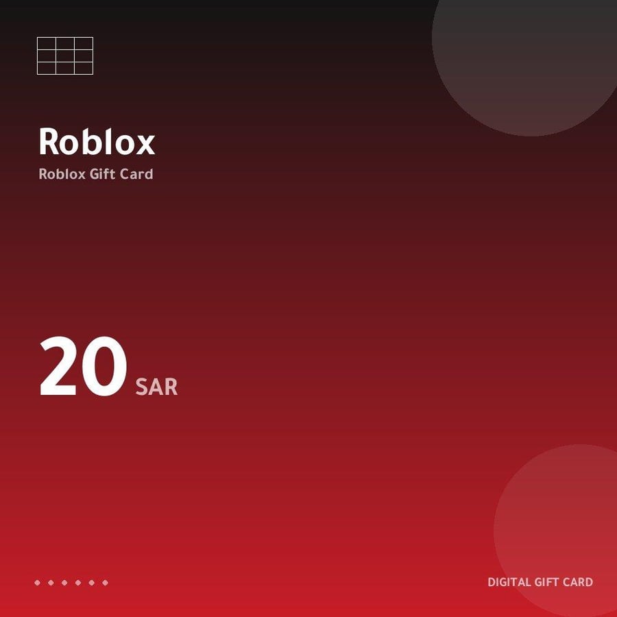 بطاقة روبلوكس 20 ريال