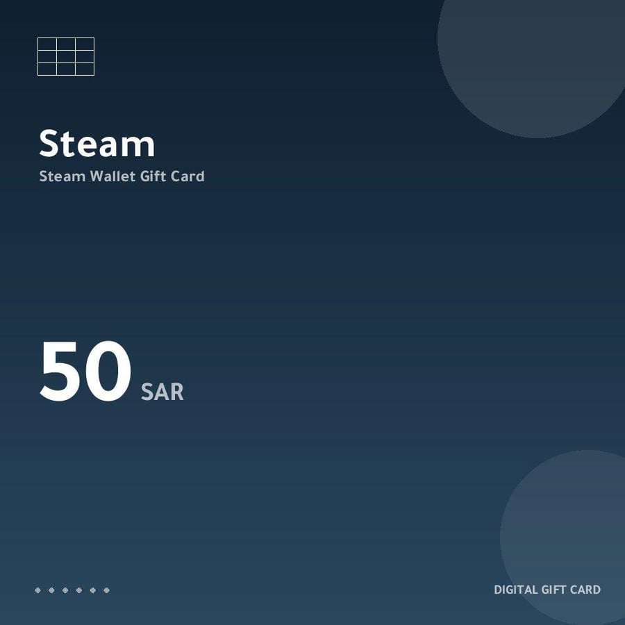 بطاقة ستيم 50 ريال