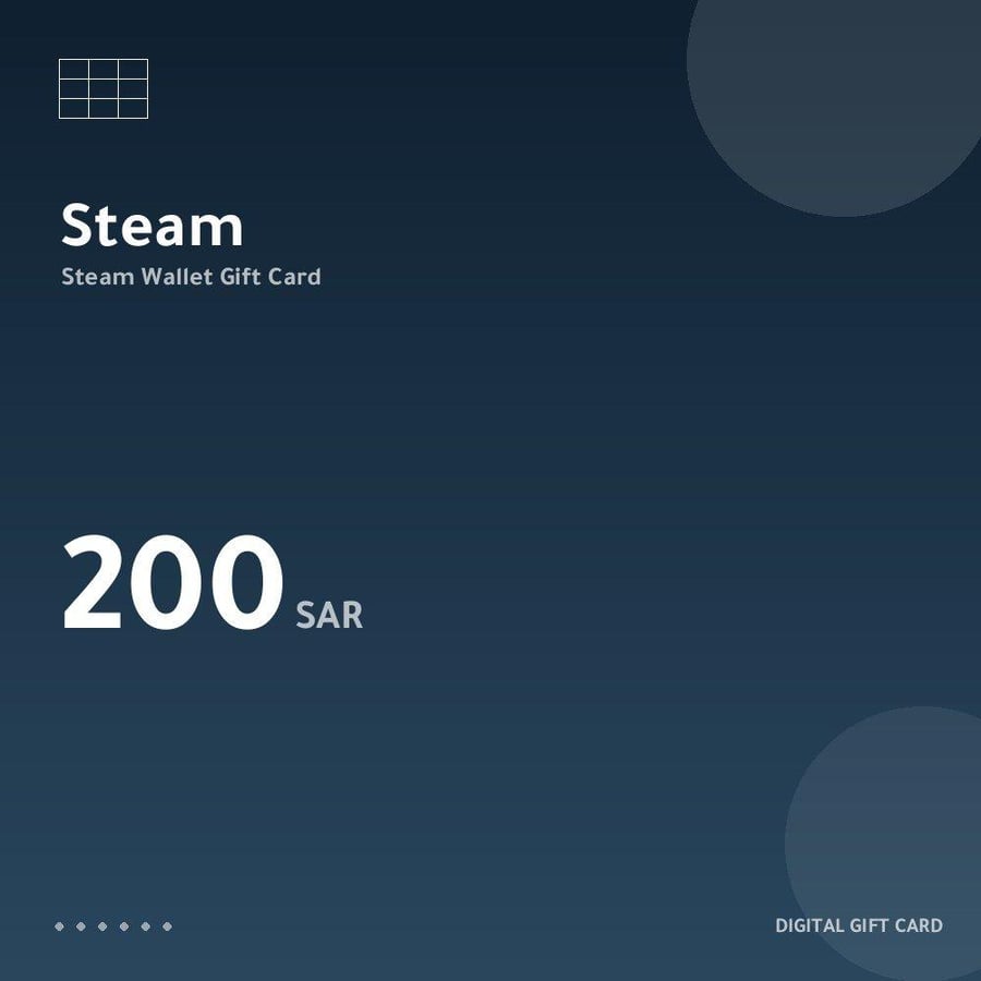 بطاقة ستيم 200 ريال