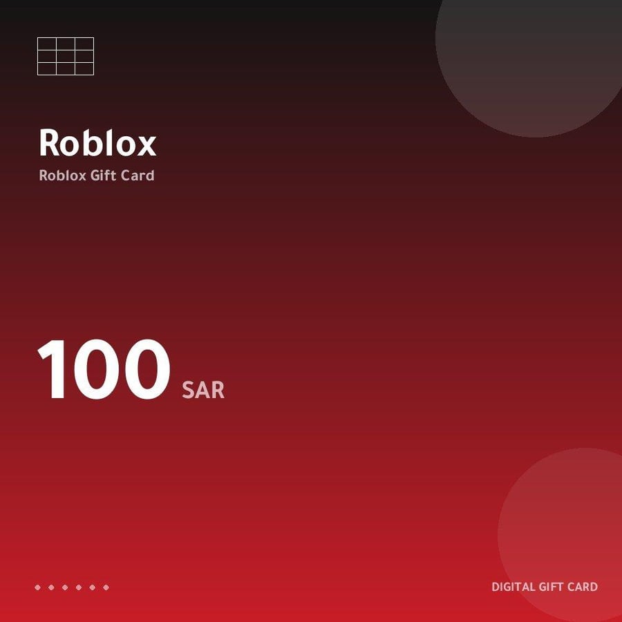 بطاقة روبلوكس 100 ريال