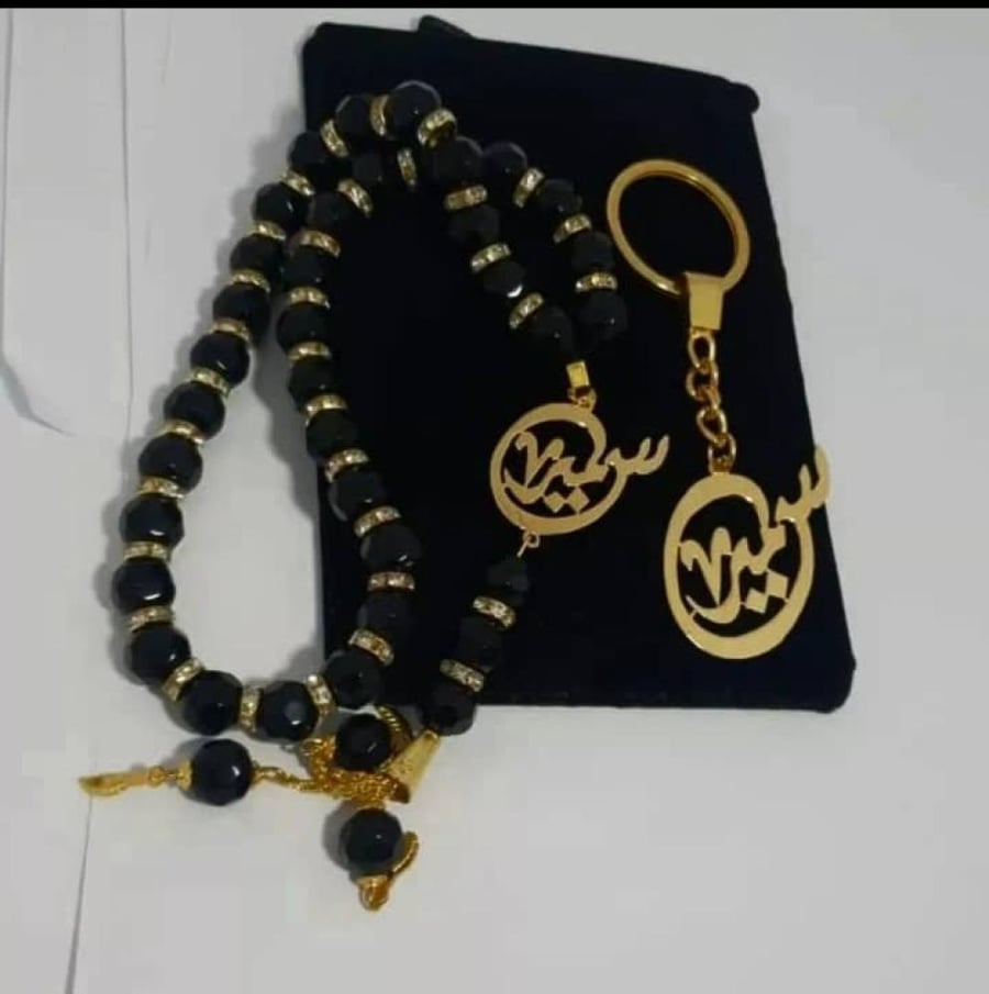 طقم رجالي متكامل مطلي بي الذهب