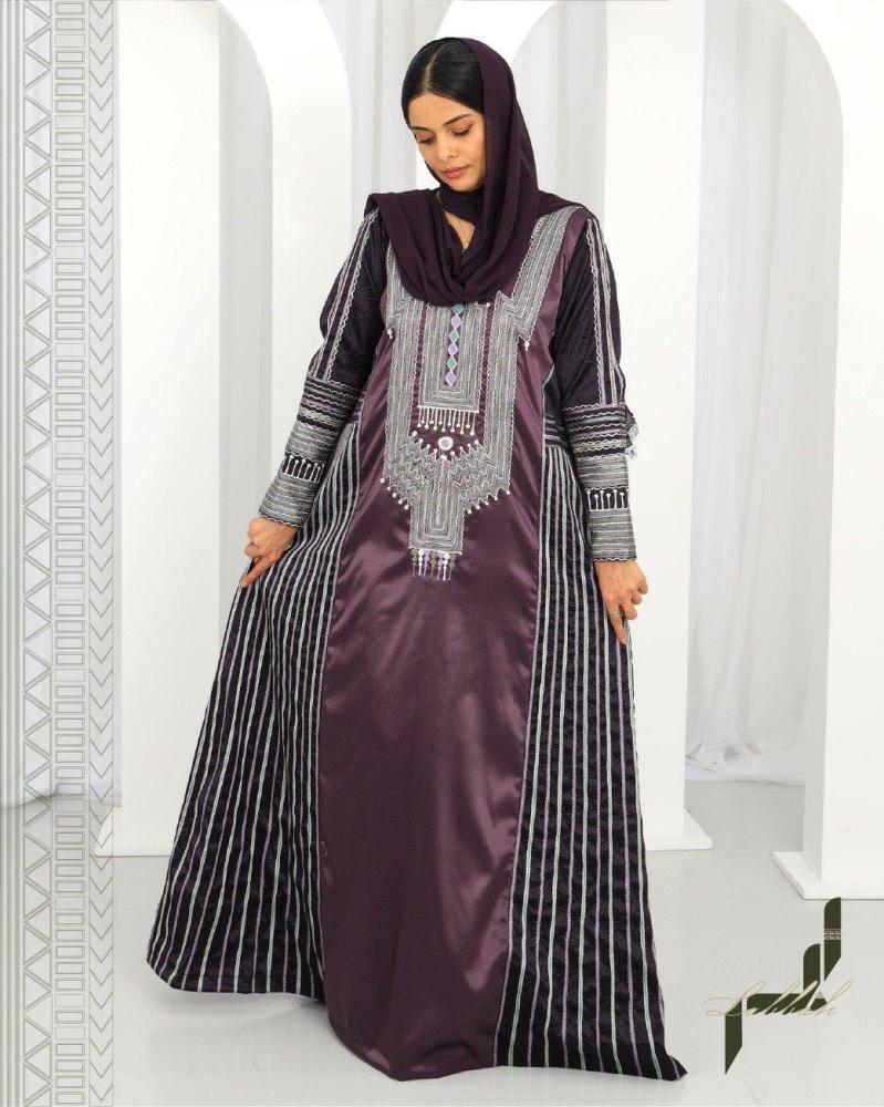 جلابية عسيرية بنفسجي