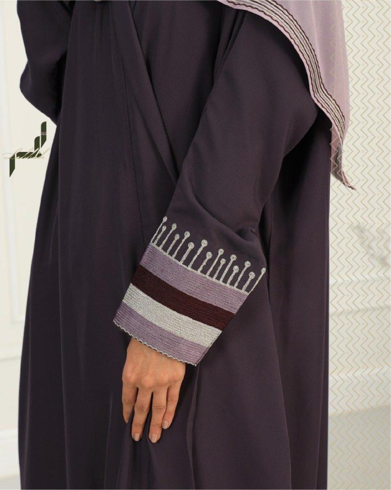 عباية السيور بشت بنفسجي