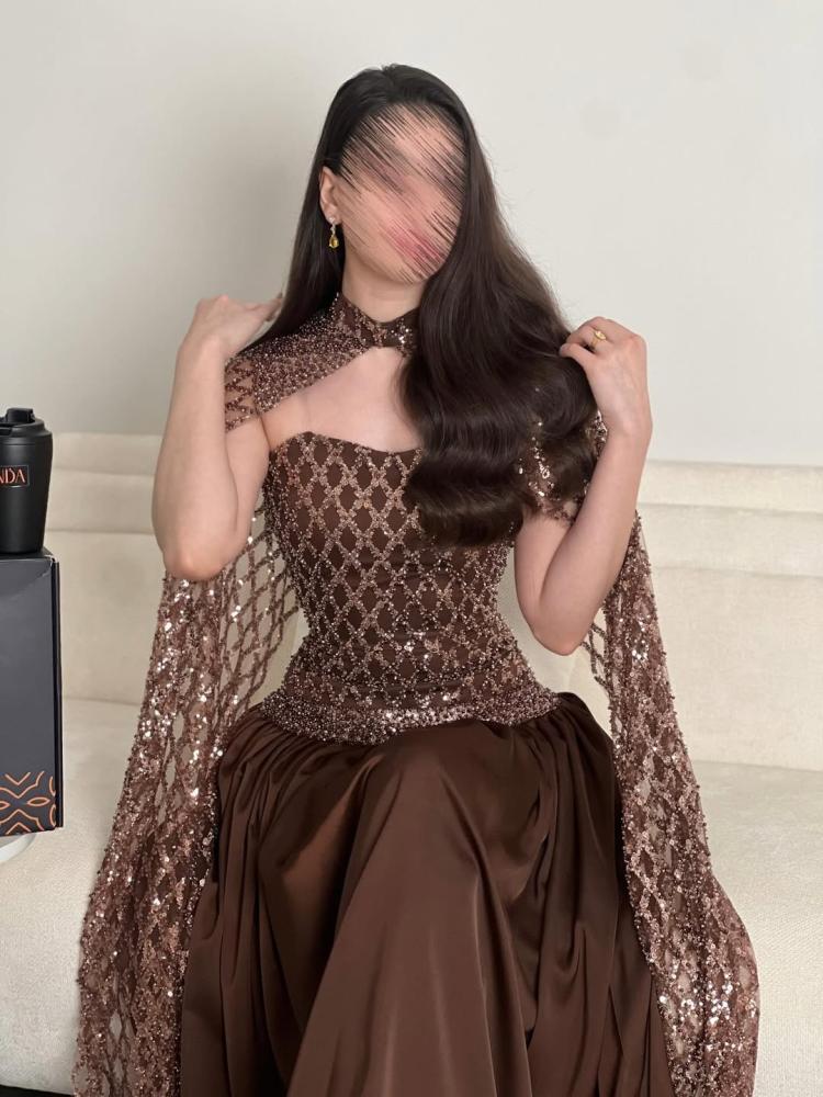 فستان موكا سهره